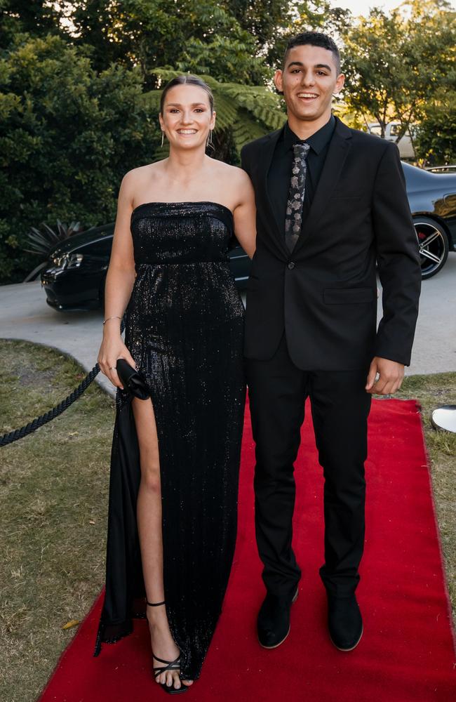 Indiana and Daniel at the Glasshouse Christian College formal. Picture: Jordan Bull of JBull Photography