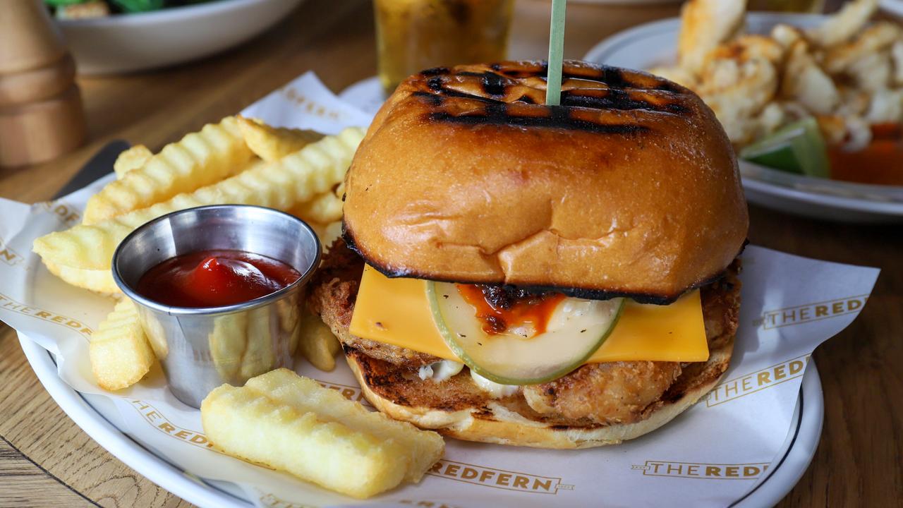 Hungry Hen fried chicken burger. Picture: Jenifer Jagielski