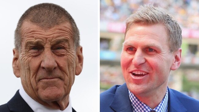 Kane Cornes and Jeff Kennett got into a heated argument. Picture: Getty Images