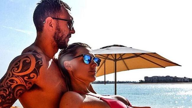Laura Dundovic pictured while holidaying with boyfriend Quade Cooper. Picture: Instagram