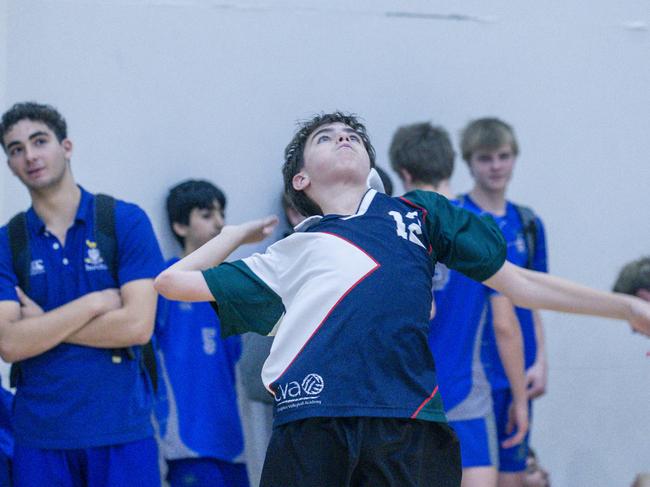 St Peters V Craigsleigh in the Australian Volleyball Schools Cup is being played at the Gold Coast Sports and Leisure Centre in Carrara. Picture: Glenn Campbell