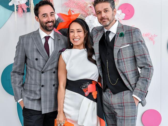 MasterChef Australia's 2020 judges Andy Allen, Melissa Leong and Jock Zonfrillo. Picture: Jake Nowakowski