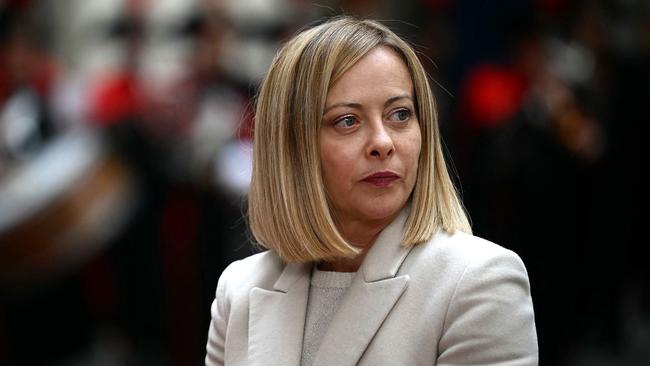 Italy's Prime Minister Giorgia Meloni is continually prevented by Italian courts, interpreting European law, from deporting illegal arrivals. Picture: AFP