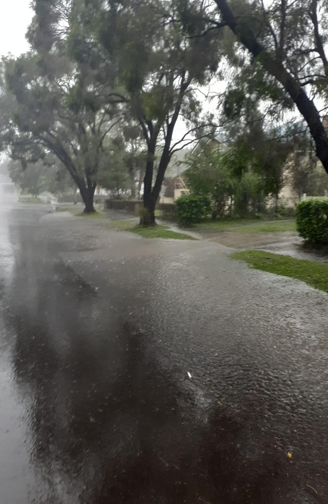 A Lismore street flooded by stormwater. Picture: LDCAG.