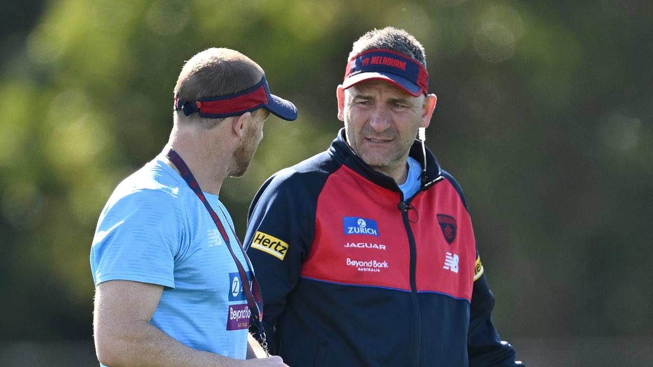 Adem Yze (right) will make his final presentation to Richmond this week. Picture: Quinn Rooney/Getty Images