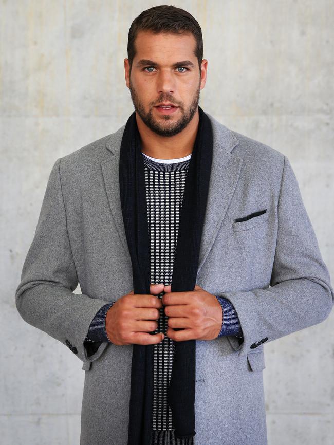 Lance 'Buddy' Franklin modelling for Politix. Picture: Toby Zerna