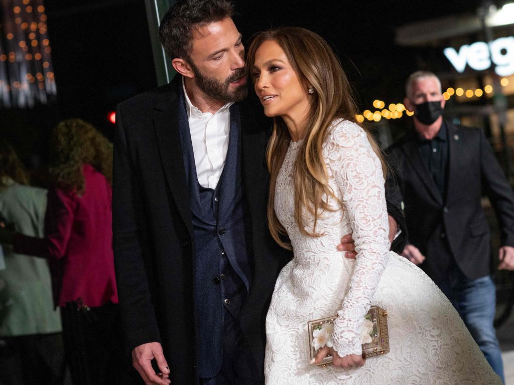 Ben Affleck and Jennifer Lopez are over - again. Picture: AFP