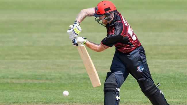 Stokes lasted only seven balls on his return to cricket. Picture: Getty Images