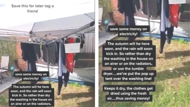 The inspired outdoors laundry drying solution. Source: TikTok