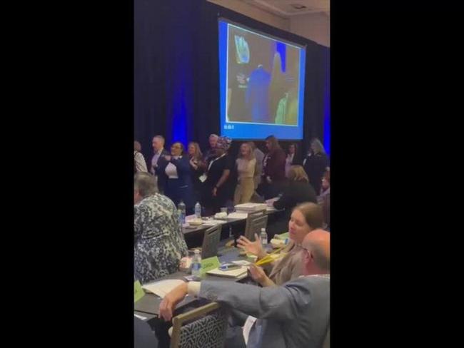 DNC Members Bust a Move During Ballot Counting