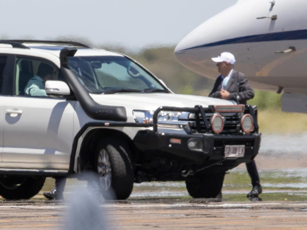 Anthony Albanese arrived in Alice Springs on Tuesday afternoon. Picture: Liam Mendes / The Australian