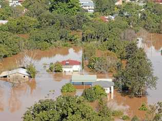 Floods Aerial Views Lismore Photo. Picture: David Nielsen