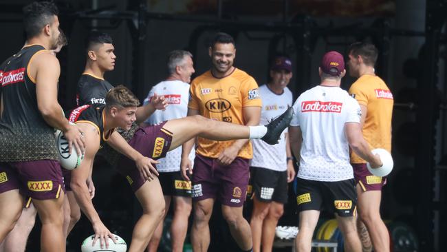 Broncos players are under investigation for a potential Covid breach. Picture: Annette Dew