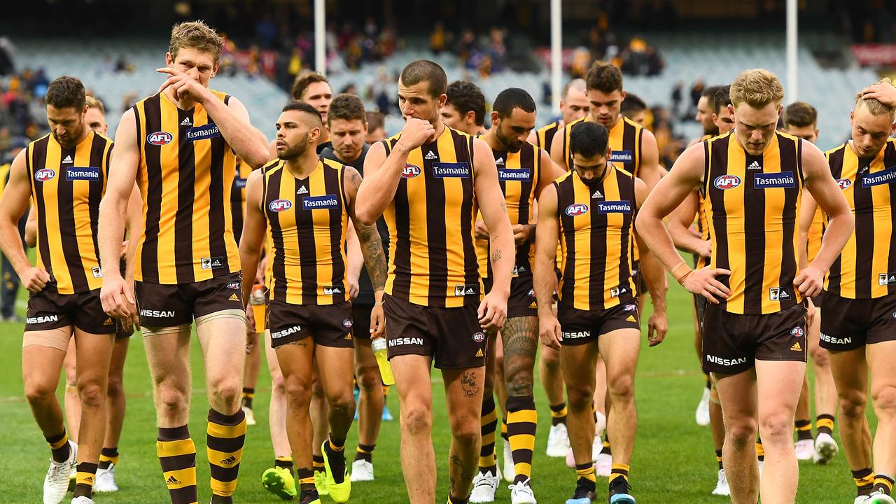 Hawthorn has a big problem in its midfield. Picture: Getty Images 