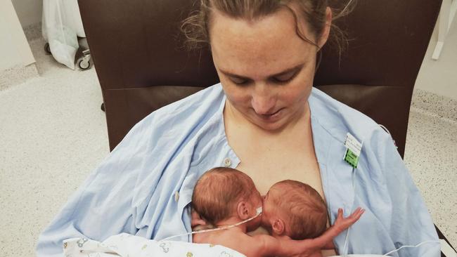 Identical twins Isla and Annabel Day spent the beginning of their life in an intensive care unit.