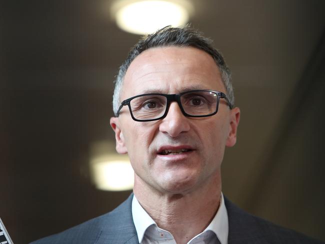 Greens Leader Richard Di Natale at Parliament House in Canberra. Picture: Kym Smith