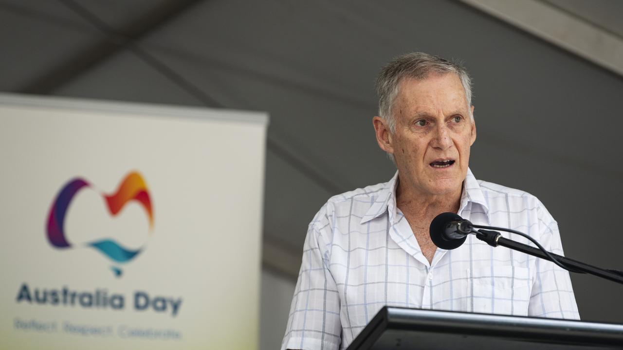 Toowoomba Senior Sport Award recipient Steve Jurgs at the Toowoomba Australia Day celebrations at Picnic Point, Sunday, January 26, 2025. Picture: Kevin Farmer