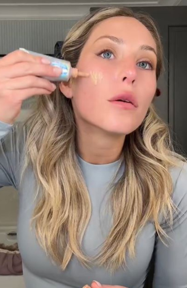 Alix Earle, a US influencer with 7.3 million followers, recently used the Naked Sundays BeautyScreen SPF50 Peptide Foundation Tint, sparking a frenzy. Picture: TikTok/AlixEarle