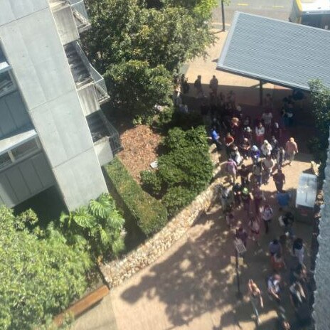 Protesters at the University of Queensland. Picture: Supplied