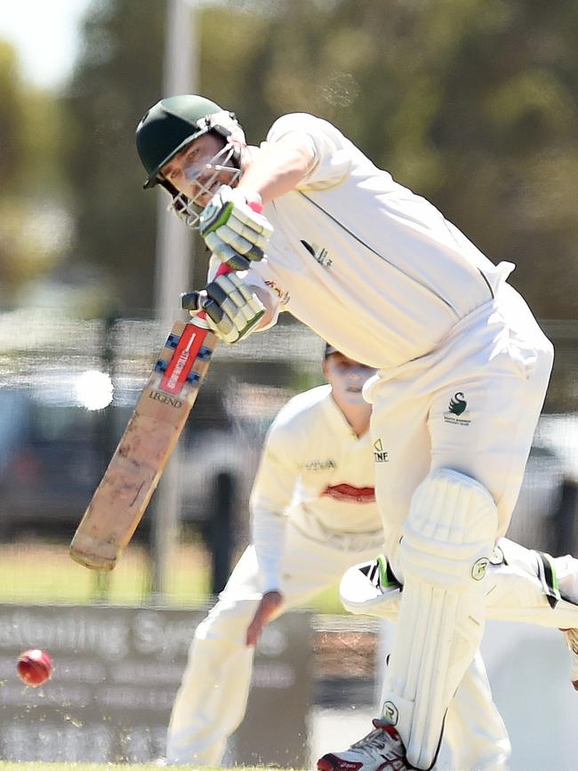 Phil Lang batting for South Barwon against Lara.