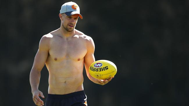 Brett Deledio at training this week. Picture: Getty Images