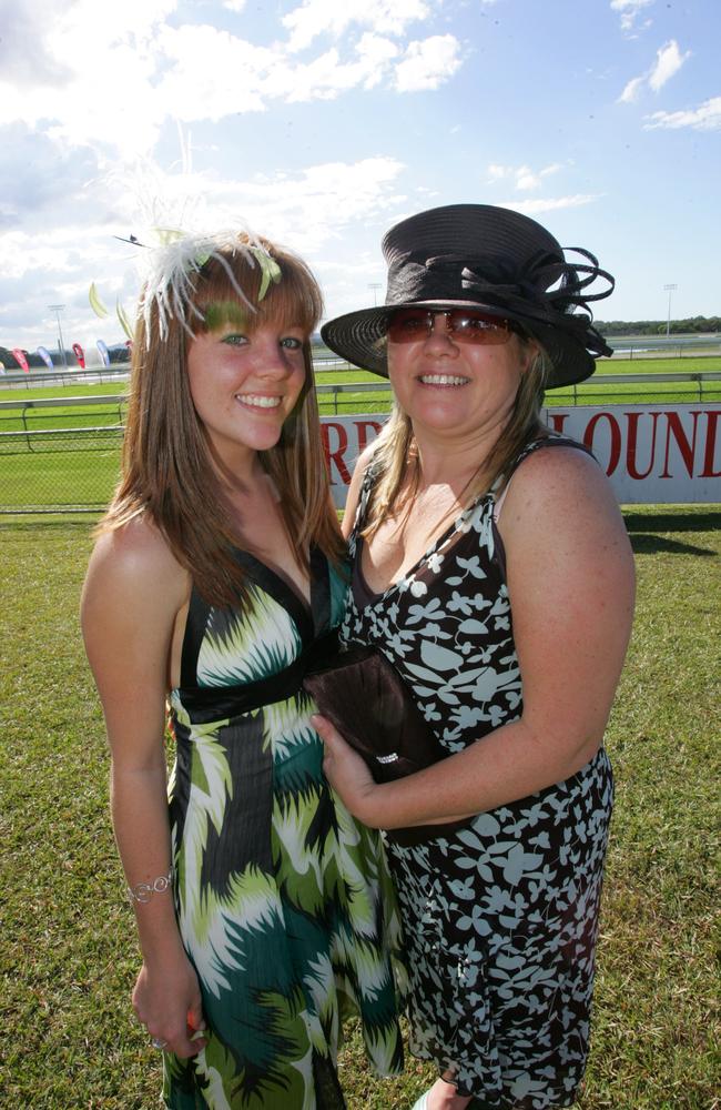 Talissa Brown with her mum Tammy Brown at the 2009 event. Picture: Brett Wortman