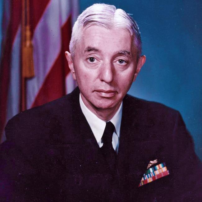 US Navy Rear Admiral Hyman G. Rickover, the ”father of the nuclear navy”, in 1955. Picture: US Navy