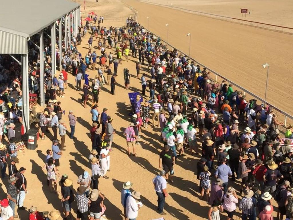 Thousands attend the annual Birdsville races 2019.