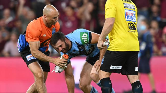 Tedesco was taken from the field after the incident in game three and did not reappear.