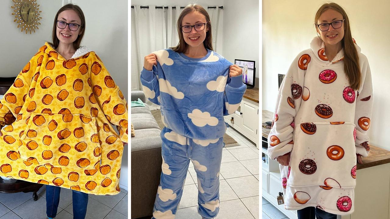 Rosalyn loves all her Oodies, but the Loungewear set is her new favourite. Picture: Rosalyn Fannin / news.com.au checkout.