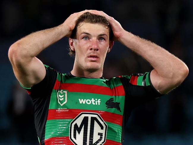 The unavailbility of Campbell Graham has left a massive hole in South Sydney’s centres. Picture: Getty Images