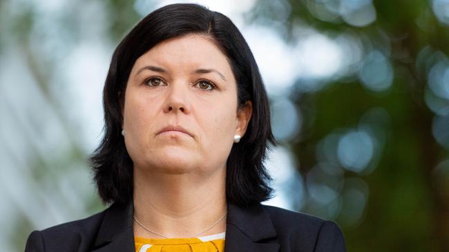 Leader of Government Business Natasha Fyles has defended the NT Government’s use of WhatsApp as a means of communicating, saying it is only used for ‘informal’ communication between members. Picture: Che Chorley