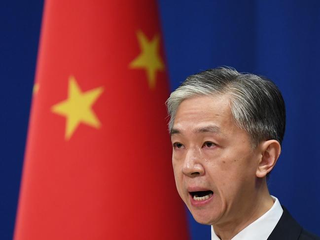 Chinese Foreign Ministry spokesman Wang Wenbin. Picture: AFP