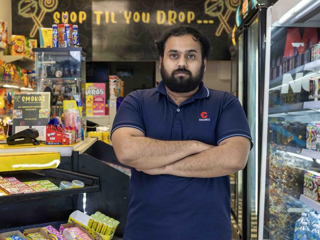 20th September, 2023: Smokoz on Hindley Street worker Abhishek Thakur. Picture Kelly Barnes