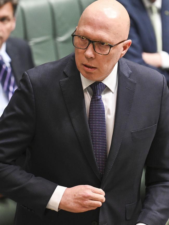 Opposition leader Peter Dutton.