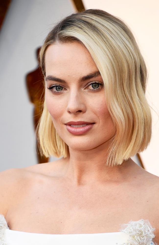 Not at the Logies! A fresh-faced Margot Robbie at the Oscars. Picture: Getty Images