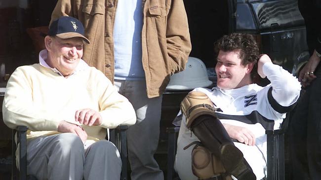 05/11/2000 Kerry & James Packer together today at Werribee where James was playing for Ellerston in the Melbourne Cup Polo Tournament. pic Graham Crouch