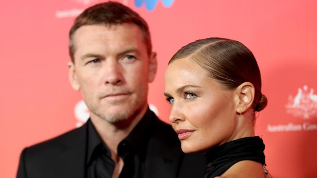 Sam and Lara Worthington. Picture: Monica Schipper/Getty