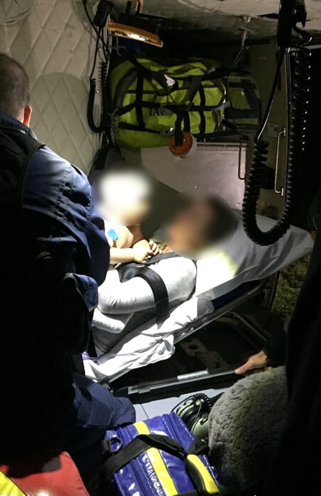 The boy is now in a stable condition. Picture: RACQ LifeFlight Rescue