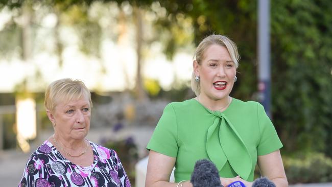 Brigitte Haigh and Opposition health spokeswoman Ashton Hurn. Picture: RoyVPhotography