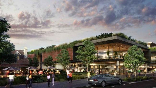 An artist impression of the Town Square in the $1billion dollar redevelopment of Castle Towers. Picture: Supplied