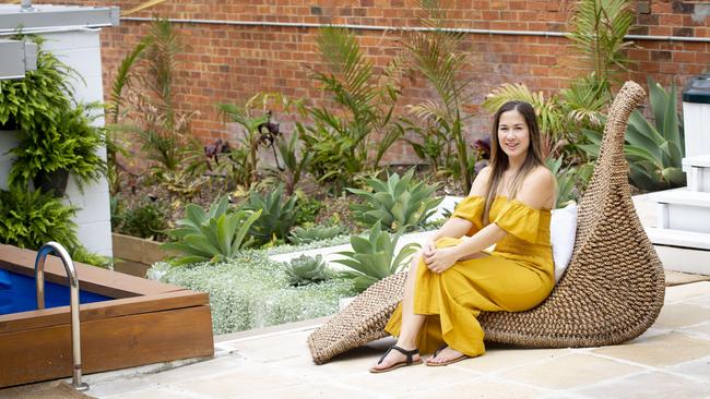 Brittany Ainsworth is the owner of the new Cenote Casa Bathhouse in Woolloongabba. Photo: AAP/Russell Shakespeare