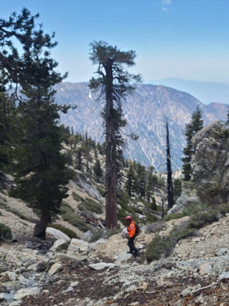 Mount Baldy is considered one of the most dangerous peaks to climb in California. Picture: Facebook, West Valley Search and Rescue