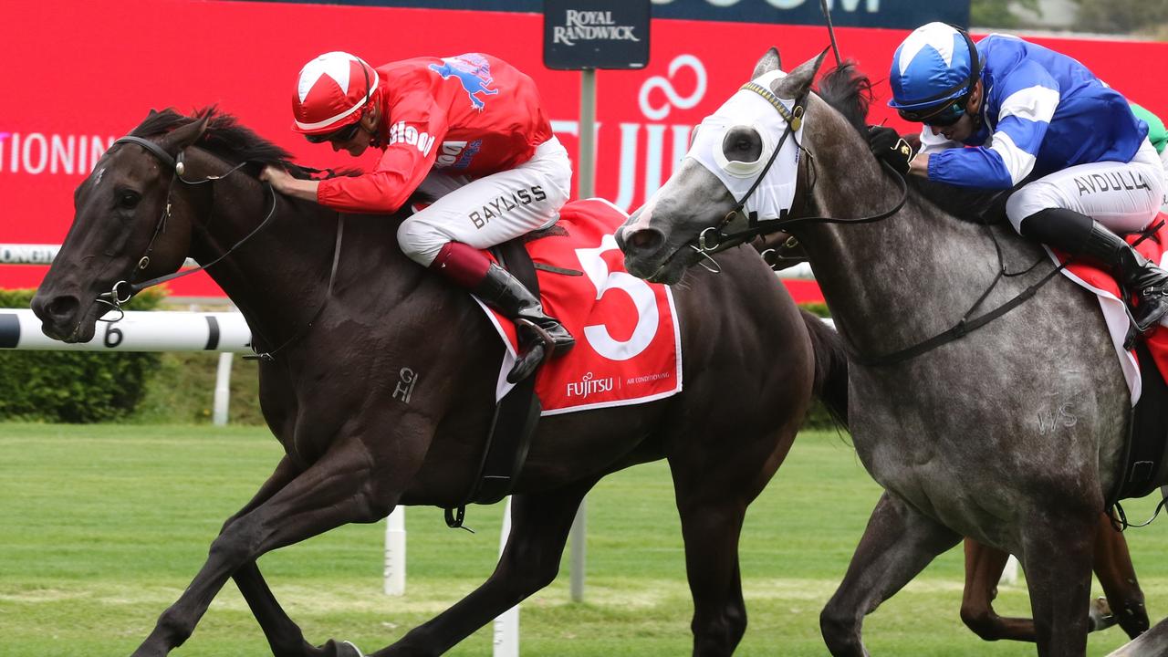 Oceanic Flash (right) can go one better than his close second to Too Much Caviar (left) at Randwick last start. Picture: Grant Guy