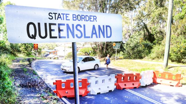 The Queensland Border at Tweed Heads .Photo: Scott Powick Newscorp