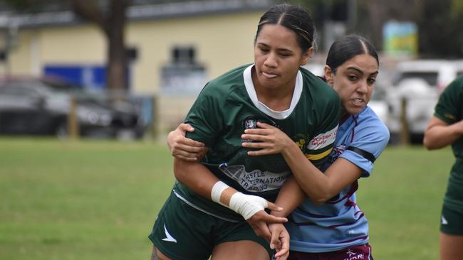 Premier Womens rugby between Wests and Norths. Saturday April 1, 2023. Picture: Nick Tucker.