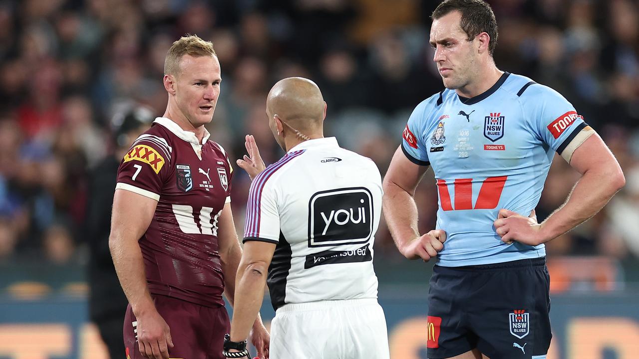 Ashley Klein controlled all three State of Origin matches in 2024. Picture: Cameron Spencer/Getty Images