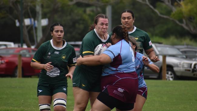 Premier Womens rugby between Wests and Norths. Saturday April 1, 2023. Picture: Nick Tucker.