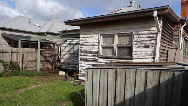 The state of the house from the back gate. Picture: Mike Dugdale