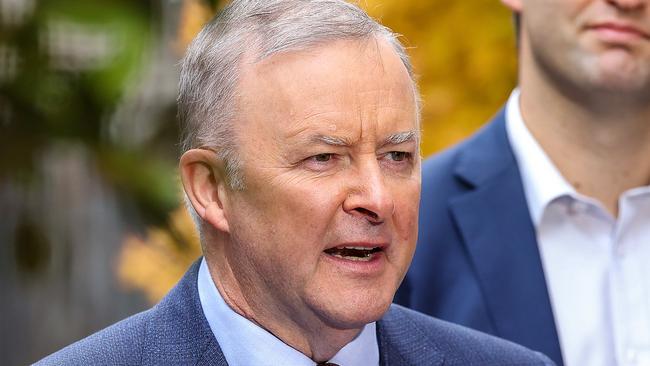 Anthony Albanese has attacked the federal government on hotel quarantine and the vaccine rollout. Picture: NCA NewsWire / Ian Currie